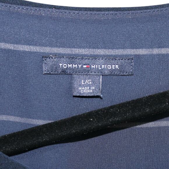 Tommy Hilfiger Blue/Red Sleeveless Long Dress Large - Picture 7 of 7